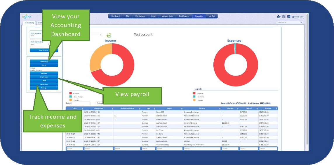 full featured accounting for advisors