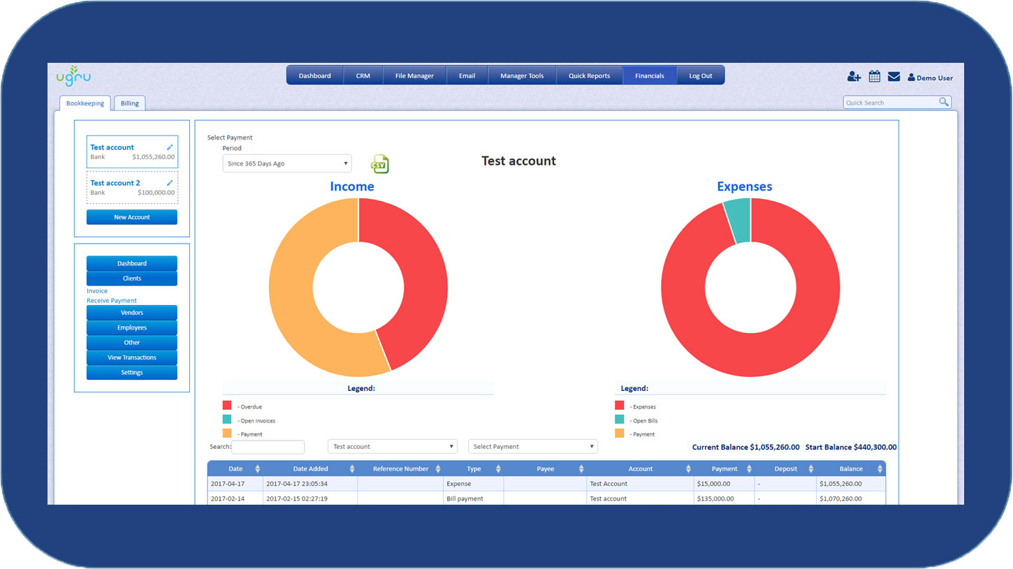 crm with accounting software