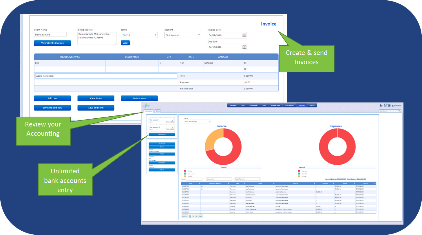 UGRU CRM For Financial Advisors Accounting